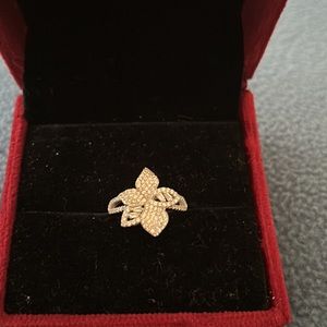 Stunning 925 Sterling Silver 14k White Gold Plated AAA White Baguette CZ Ring